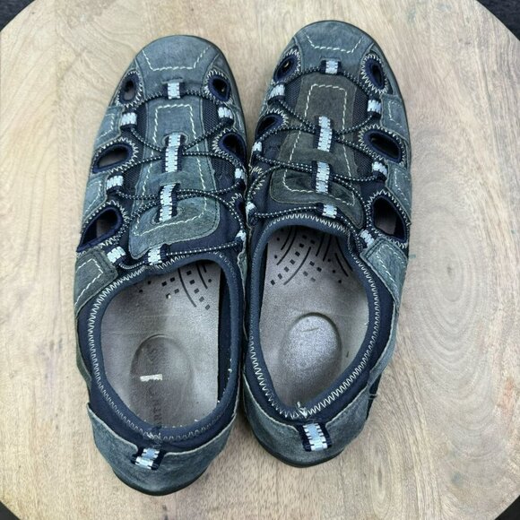 Earth Origins Outdoor Suede Sandal Adventure Slip-On Shoes Size 10.5 Womens Blue - Picture 8 of 14